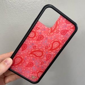 Wildflower strawberry paisley iPhone 11 case